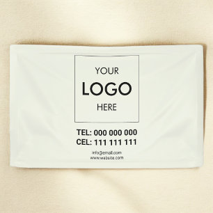 Banderoles Logo d'entreprise Vert minimaliste