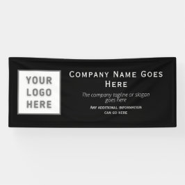Banderoles Logo do-it-yourself Horizontal Black Modèle Busine