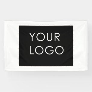 Banderoles Logo Professionnel Entreprise uniquement Blanc