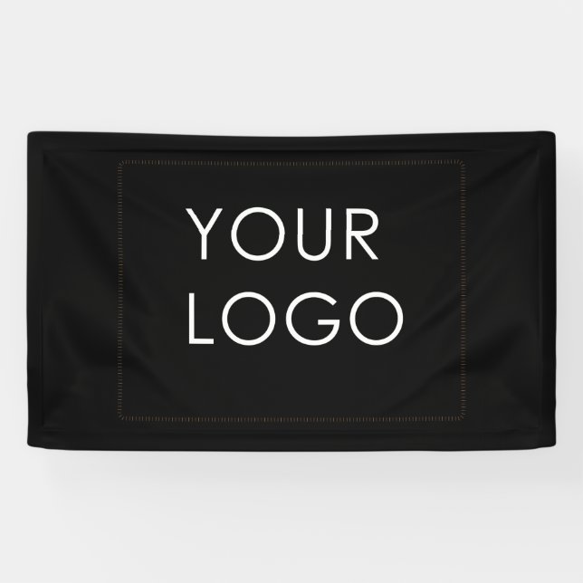 Banderoles Logo Professionnel Entreprise uniquement Noir (Horizontal)