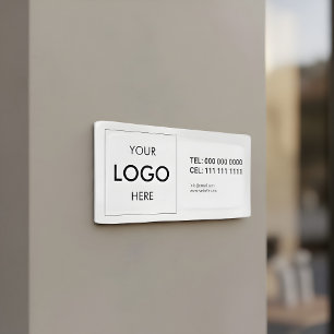 Banderoles Logo professionnel minimaliste blanc