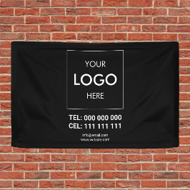 Banderoles Logo professionnel minimaliste Noir professionnel