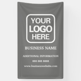 Banderoles Logo professionnel moderne gris