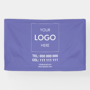 Banderoles Logo publicitaire de l'entreprise Purple