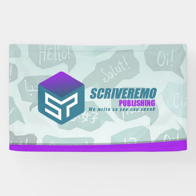 Banderoles Logo Scriveremo et arrière - plan 2 (Horizontal)