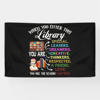 Banderoles Lorsque Vous Entrez Dans Cette Bibliothèque, Lectu