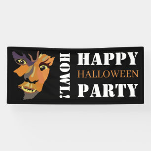 Banderoles Loup-garou Classique, Joyeux Halloween