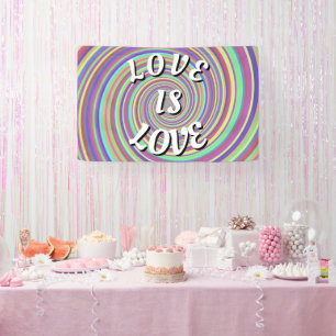 Banderoles Love Is Love Fierté