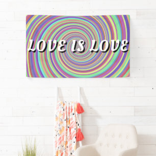 Banderoles Love Is Love Fierté