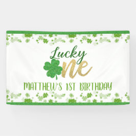 Banderoles Lucky One First Birthday Banner
