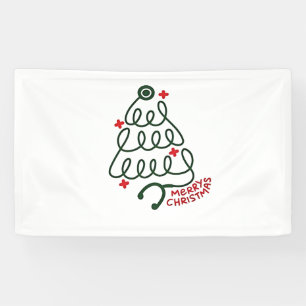 Banderoles Lumières de sapin de Noël Stéthoscope Blouse de so