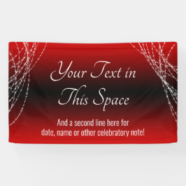Banderoles Lumières Ombre rouge et noir Ajouter votre texte p