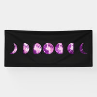 ** Lune Lunaire Wan Pleine Violet Phases Lune