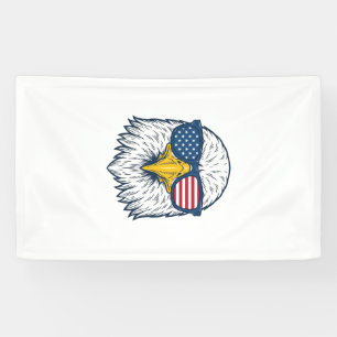 Banderoles Lunettes de soleil aigle patriotique dessin vector
