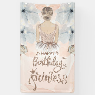 Banderoles Luxury Princess Joyeux anniversaire parties scinti