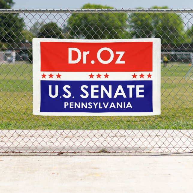 Banderoles M. Oz Sénat américain Pennsylvanie (En situation)