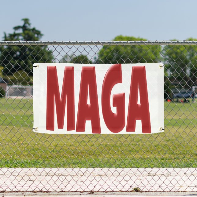 Banderoles MAGA avec texte rouge (Insitu)