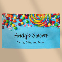 Banderoles Magasin de Bonbons Amusant et Coloré Entreprise de