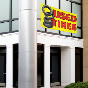 Banderoles Magasin de pneus auto Pneus usagés à vendre