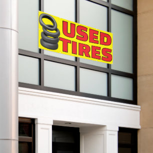 Banderoles Magasin de pneus auto Pneus usagés à vendre