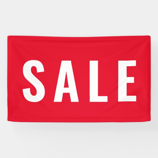 Banderoles Magasin moderne de vente rouge (Horizontal)