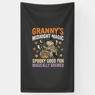Banderoles Magie du Chaudron de Mamie Halloween