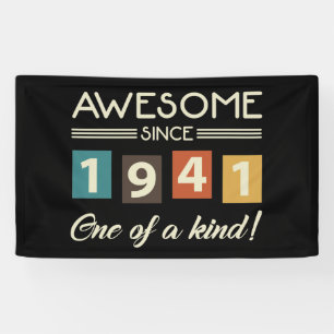 Banderoles Magnifique depuis 1941 Retro 80e anniversaire