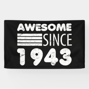 Banderoles Magnifique depuis 1943 80e anniversaire