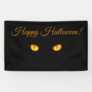 Banderoles Maintenant Il vous voit Chat noir Ajouter du texte