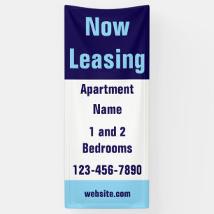 Banderoles Maintenant Location Appartement Nom Bleu Clair Ble