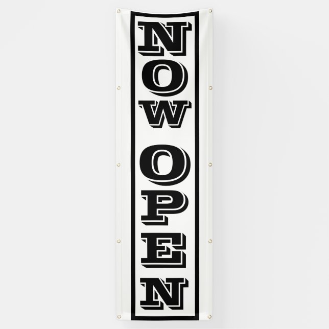 Banderoles Maintenant ouvert (Vertical)