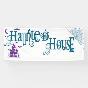 Banderoles Maison hantée amusante d'Halloween