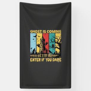Banderoles Maison Hantée Halloween Sorcière Chouette Arrivée