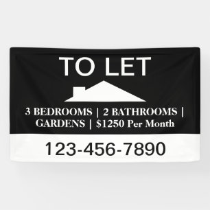 Banderoles Maison pour la location par le propriétaire de