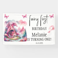 Maison rose Fairy Dragon rose Premier anniversaire