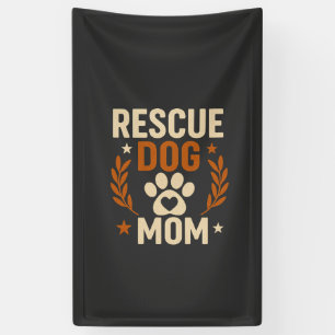 Banderoles Maman de chien de sauvetage