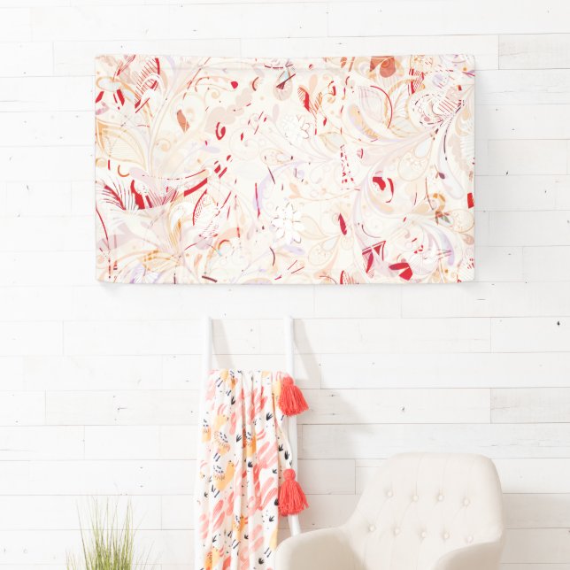 Banderoles Mandala Abstrait 7 (En situation)