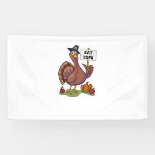 Banderoles Manger Tofu Thanksgiving végétarien Turquie drôle