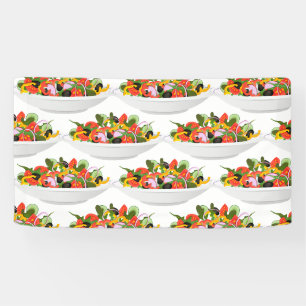 Banderoles Mangez plus de plantes frais motivation salade let