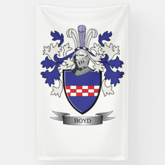 Banderoles Manteau de crête de famille de Boyd des bras