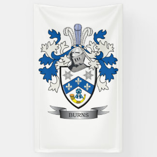 Banderoles Manteau de crête de famille de brûlures des bras