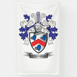 Banderoles Manteau de crête de famille de Cochran des bras