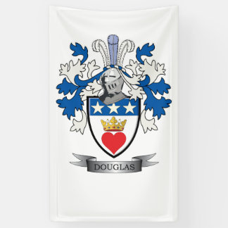 Banderoles Manteau de crête de famille de Douglas des bras