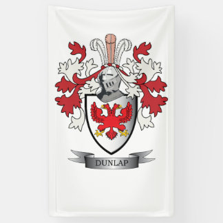Banderoles Manteau de crête de famille de Dunlap des bras
