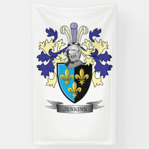 Banderoles Manteau de crête de famille de Jenkins des bras
