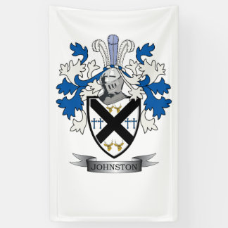 Banderoles Manteau de crête de famille de Johnston des bras