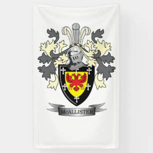 Banderoles Manteau de crête de famille de McAllister des bras
