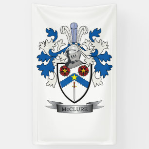 Banderoles Manteau de crête de famille de McClure des bras