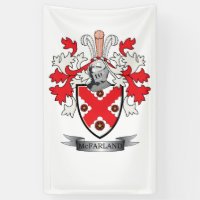 Manteau de crête de famille de McFarland des bras