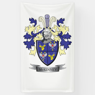Banderoles Manteau de crête de famille de McKinney des bras
